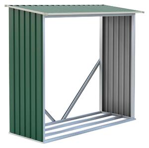 G21 Prístrešok na drevo G21 WOH 136 - 182 x 75 cm, zelený G21-63900491