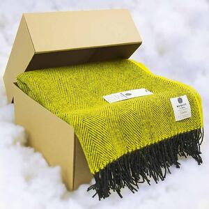 Deka z panenskej vlny (Merino deka limetka)