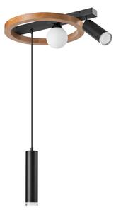 Luster na lanku OTIS 1xG9/5W/230V + 2xE27/15W/230V dub