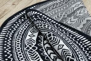 Dywany Łuszczów Kusový koberec Napkin black kruh - 100x100 (priemer) kruh cm