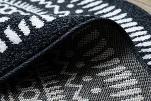 Dywany Łuszczów Kusový koberec Napkin black kruh - 200x200 (priemer) kruh cm