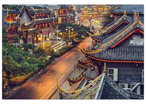 Obraz - Qintai Road, Čcheng-tu, Čína (90x60 cm)