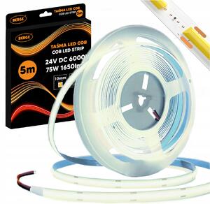BERGE LED pásik COB Neon 24V - 528D - 15W/m - IP20 - 1650lm - 5m - studená farba