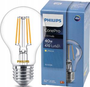 PHILIPS LED žiarovka filament - E27 - 7W - 806lm - 2700K