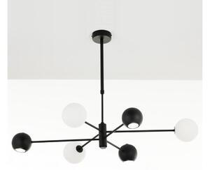 Jupiter 1997 - Luster na tyči MOKA 3xGU10/10W/230V + 3xG9/10W/230V čierna/biela