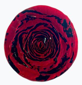 Darčeky.Online Moderný červený tanier ø28cm