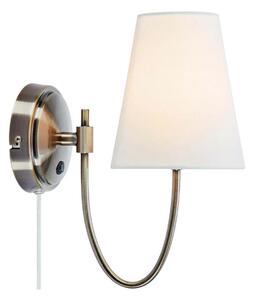 Markslöjd - Amar Nástenné Svietidlo Off-White/Antique Brass