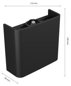LED Vonkajšie nástenné svietidlo LUNARIX LED/2W/230V 3000-6000K CRI 90 IP54 čierna