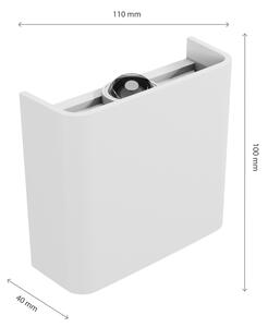 LED Vonkajšie nástenné svietidlo LUNARIX LED/2W/230V 3000-6000K CRI 90 IP54 biela