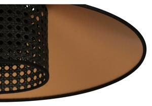 Duolla - Prisadený luster RIO RATTAN 1xE27/15W/230V pr. 45 cm čierna/zlatá