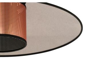 Duolla - Prisadený luster RIO SHINY 1xE27/15W/230V pr. 45 cm čierna/medená