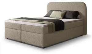 Manželská boxspring posteľ s úložným priestorom Gavin 140x200 - béžová