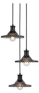 Markslöjd - Novia 3 Závěsná Lampa Black/Smoke