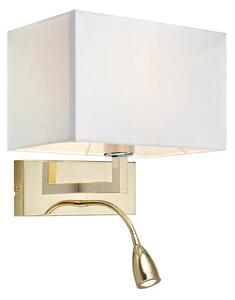 Markslöjd - Savoy 2 Nástenné Svietidlo Brass/White