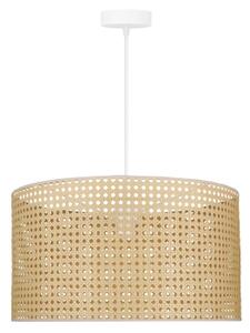 Duolla - Luster na lanku ROLLER RATTAN 1xE27/15W/230V pr. 45 cm béžová