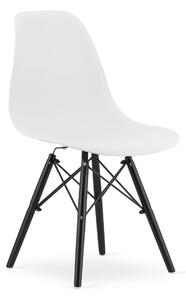 Jedálenská stolička OSAKA - biela/čierna
