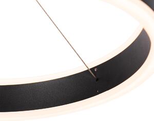 Závesné svietidlo čierne 30 cm vrátane LED 3-stupňovo stmievateľné - Lyani