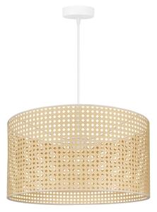 Duolla - Luster na lanku ROLLER RATTAN 1xE27/15W/230V pr. 45 cm béžová