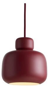 Woud - Stone Závěsná Lampa Small Deep Red