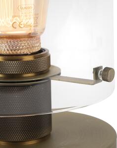 Škandinávska stolová lampa bronzová so sklom - Dome