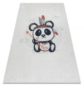 Dywany Łuszczów , Detský kusový koberec Bambino 1129 Panda cream, 80x150, čiernobiela, detská izba