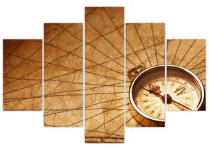 Obraz - Kompas (150x105 cm)