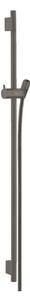 Hansgrohe Unica, S Puro sprchová tyč 900 mm so sprchovou hadicou Isiflex 1600 mm, kartáčovaný čierny chróm, HAN-28631340
