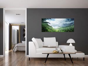 Obraz - Seychelská jungle (120x50 cm)