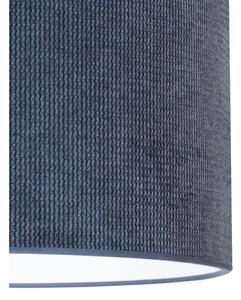 Duolla - Prisadený luster CORDUROY 1xE27/15W/230V tmavo pr. 40 cm modrá