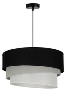 Duolla - Luster na lanku TRIO 1xE27/15W/230V pr. 45 cm čierna/šedá/biela