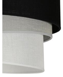 Duolla - Luster na lanku TRIO 1xE27/15W/230V pr. 45 cm čierna/šedá/biela