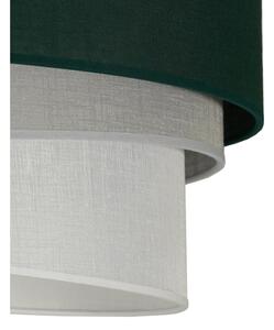 Duolla - Prisadený luster TRIO 1xE27/15W/230V pr. 45 cm zelená/šedá/biela