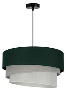 Duolla - Luster na lanku TRIO 1xE27/15W/230V pr. 45 cm zelená/šedá/biela