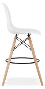 Biela barová stolička CARBRY LAMAL