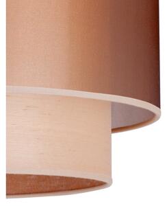 Duolla - Prisadený luster WOOD BOHO 1xE27/15W/230V pr. 45 cm medená/béžová
