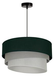 Duolla - Luster na lanku TRIO 1xE27/15W/230V pr. 45 cm zelená/šedá/biela