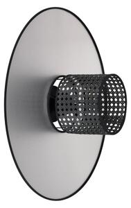 Duolla - Nástenné svietidlo TOKYO RATTAN 1xE27/15W/230V pr. 50 cm strieborná/čierna