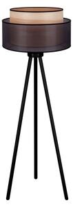 Duolla - Stojacia lampa WOOD BOHO 1xE27/15W/230V pr. 45 cm čierna/béžová
