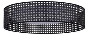 Duolla - LED Stropné svietidlo ROLLER RATTAN LED/24W/230V pr. 45 cm čierna