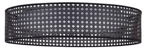 Duolla - LED Stropné svietidlo ROLLER RATTAN LED/24W/230V pr. 45 cm čierna