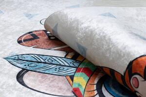 Dywany Łuszczów Detský kusový koberec Bambino 1960 Tiger indian white - 160x220 cm