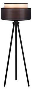 Duolla - Stojacia lampa WOOD BOHO 1xE27/15W/230V pr. 45 cm čierna/béžová
