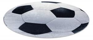 Dywany Łuszczów Detský kusový koberec Bambino 2139 Football - 80x80 (priemer) kruh cm