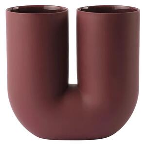 Muuto - Kink Váza H26,3 Deep Červená