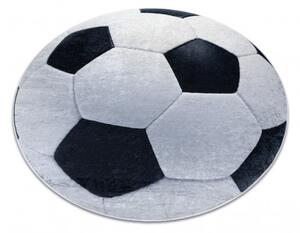 Dywany Łuszczów Detský kusový koberec Bambino 2139 Football - 100x100 (priemer) kruh cm