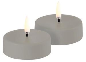 Uyuni Lighting - Nabíjateľná Čajové Svetlo LED 2-pack Maxi 6x2,3 cm Sandstone Plain Uyuni Light