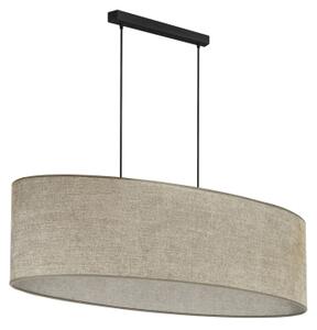 Duolla - Luster na lanku OVAL 2xE27/15W/230V hnedá