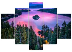 Obraz - Jazero Tahoe, Sierra Nevada, Kalifornia, USA (150x105 cm)