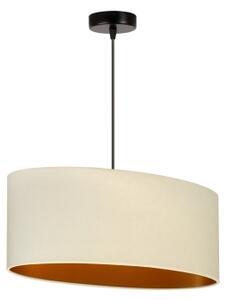 Duolla - Luster na lanku OVAL VEGAN 1xE27/15W/230V krémová