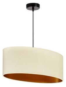 Duolla - Luster na lanku OVAL VEGAN 1xE27/15W/230V krémová